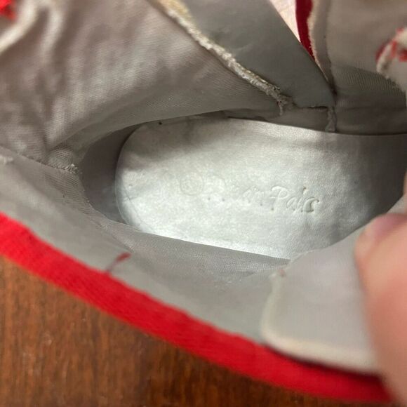 Dream Pairs Unisex Kids Red Ankle Boots 3 Lace Up Block Heels Side Zip Glittery - Picture 5 of 8